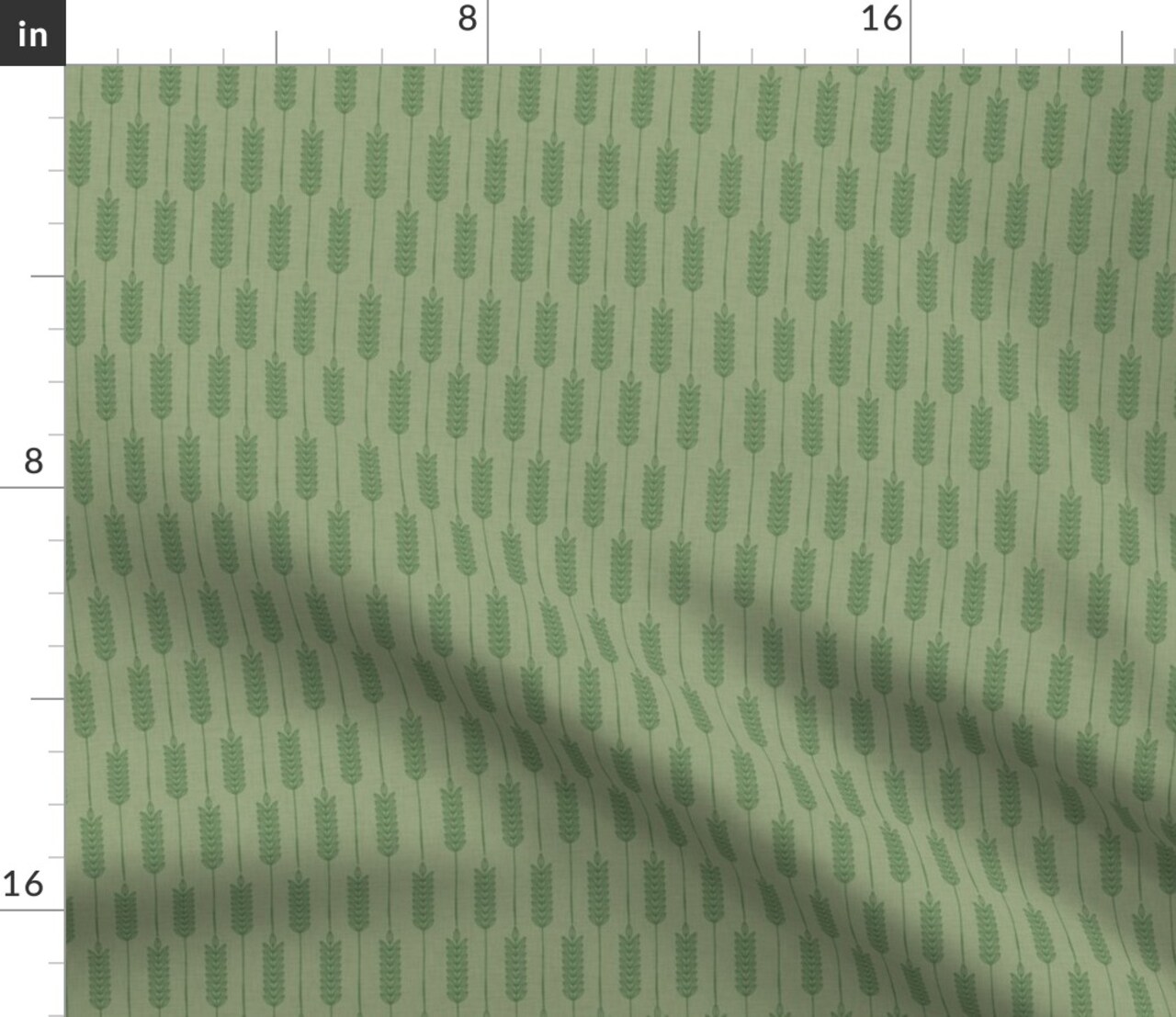 Stripe Leaf Simple Harvest Custom Printed Fabric by Spoonflower Various Fabrics by the Yard or Fat Quarter